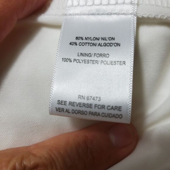 ViVi By Violet Weekend Ivory Lace Crochet Off the Shoulder White Dress Size XL - Picture 10 of 11